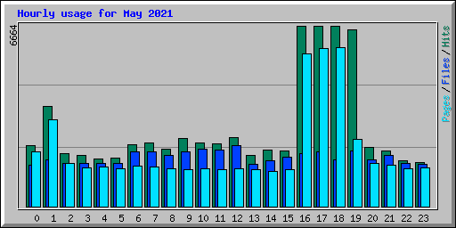 Hourly usage for May 2021