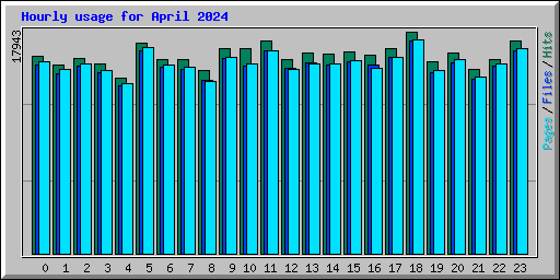 Hourly usage for April 2024