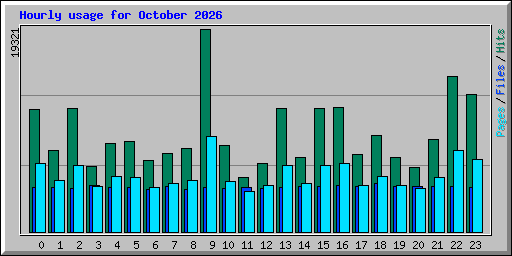 Hourly usage for October 2026